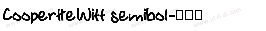 CooperHeWitt semibol字体转换